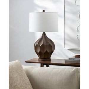 Elston Traditional Brown Table Lamp