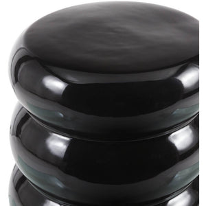 Damin Black/Charcoal Garden Stool
