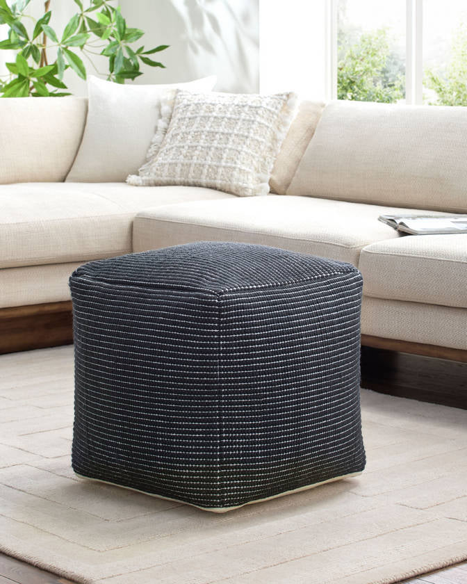 Ronald Black Pouf