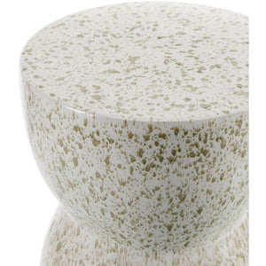 Charee Cream Garden Stool