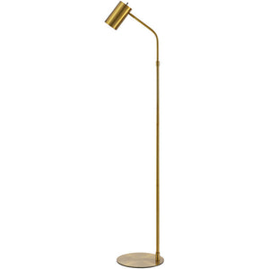 Zakery Rustic Gold Floor Lamp