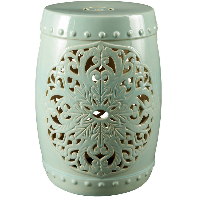 Tambria Seafoam Garden Stool
