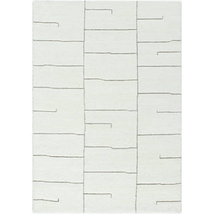 Adrien Global Light Silver Area Rug