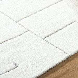 Adrien Global Light Silver Area Rug