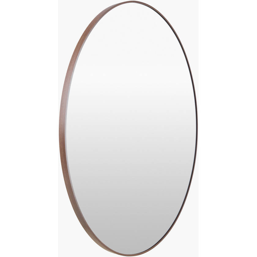 Jarron Modern Dark Brown Wall Mirror