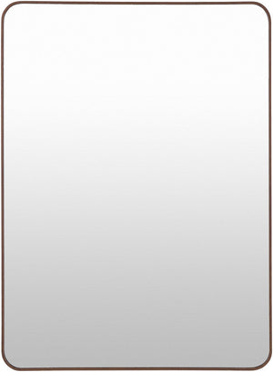 Renna Modern Dark Brown Wall Mirror