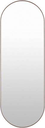 Ellyn Modern Dark Brown Wall Mirror