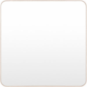 Louvenia Modern Brown Wall Mirror