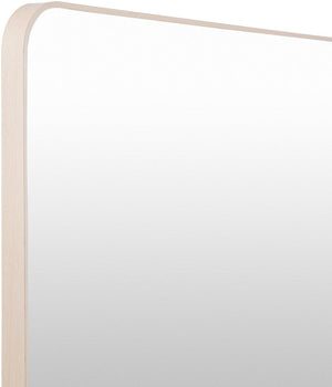 Louvenia Modern Brown Wall Mirror