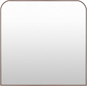 Corvette Modern Dark Brown Wall Mirror