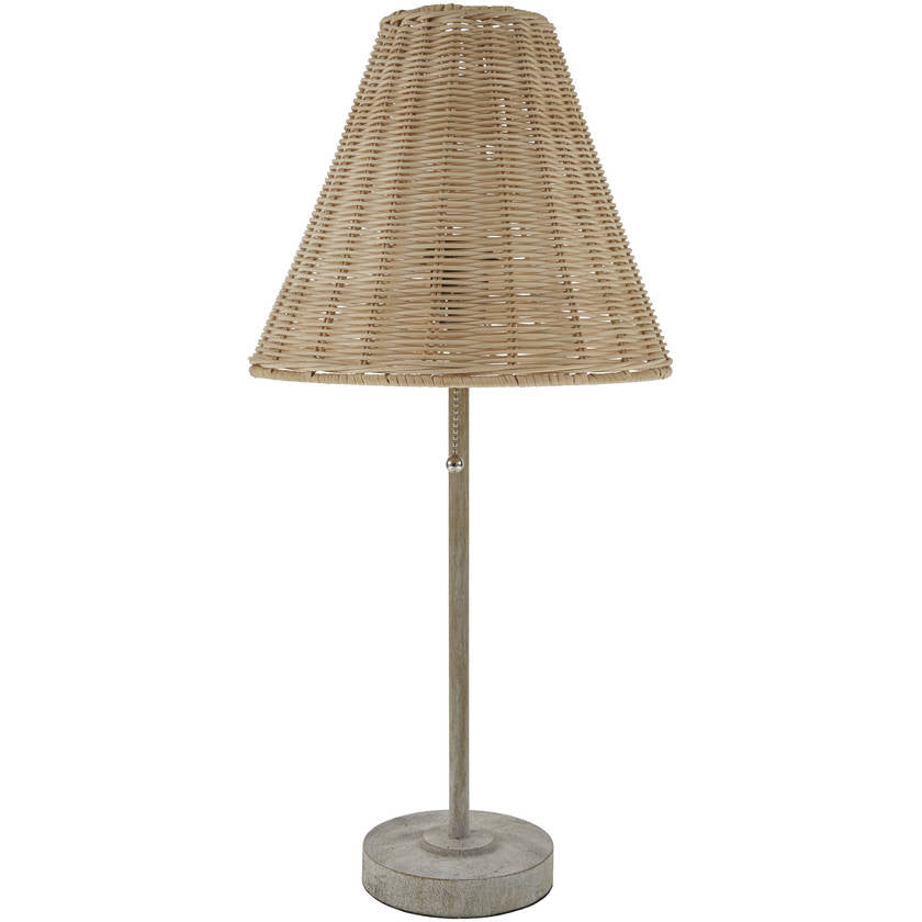 Taneisha Rustic Light Gray Table Lamp