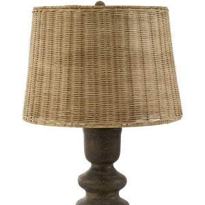 Allenhurst Rustic Dark Brown Table Lamp