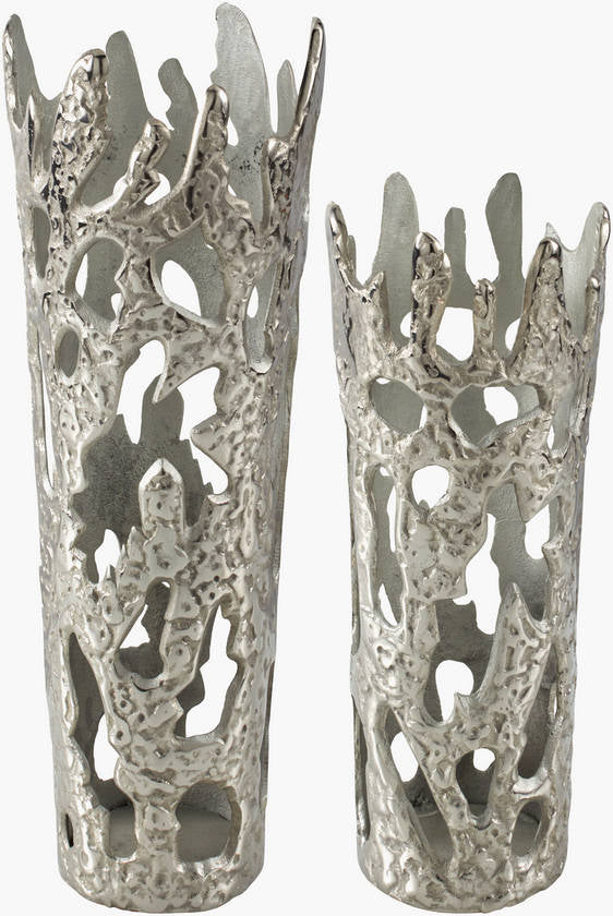 Lakevia Metallic - Silver Vase