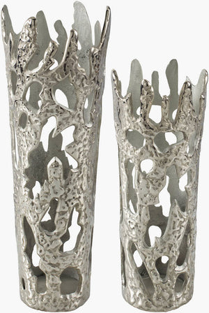 Lakevia Metallic - Silver Vase