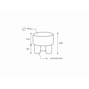 Justo Taupe Ottoman