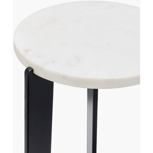 Corianna White End Table