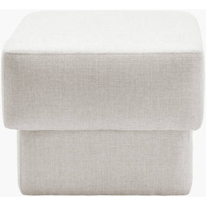 Viki White Ottoman