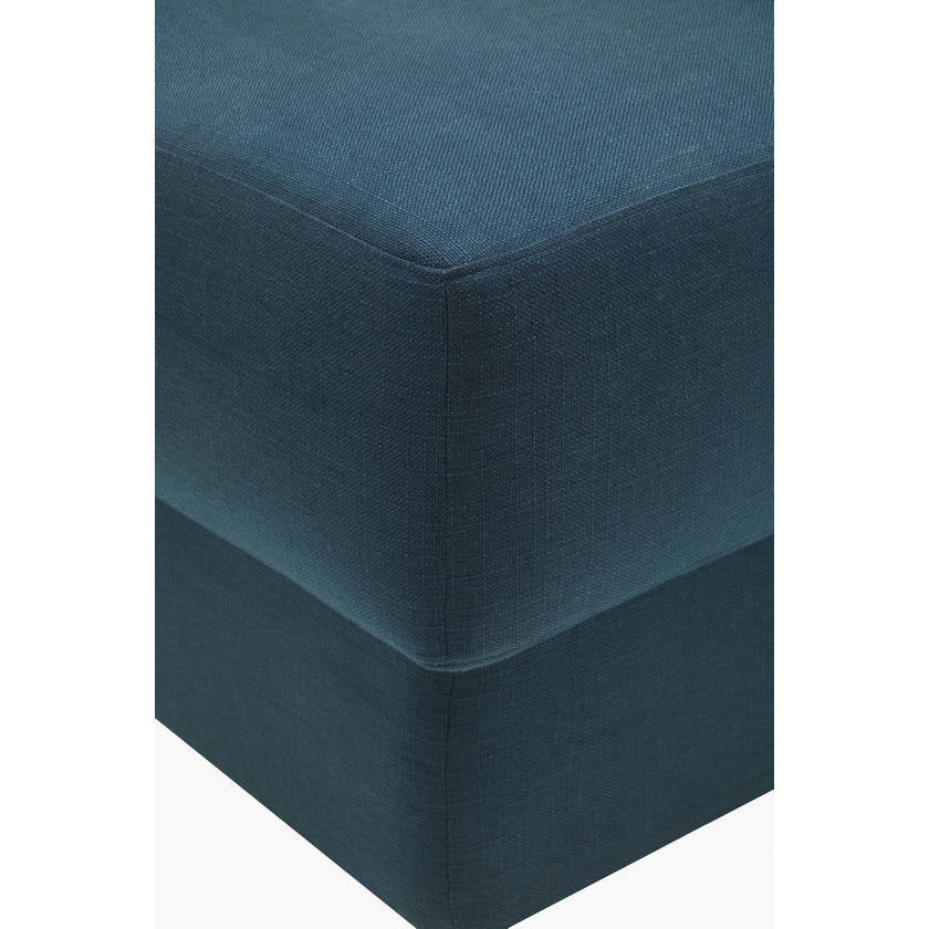 Viki Dark Teal Ottoman