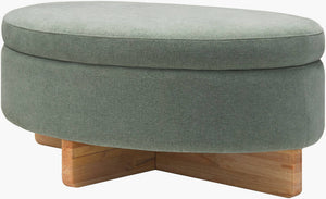 Sherece Teal Ottoman