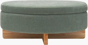 Sherece Teal Ottoman