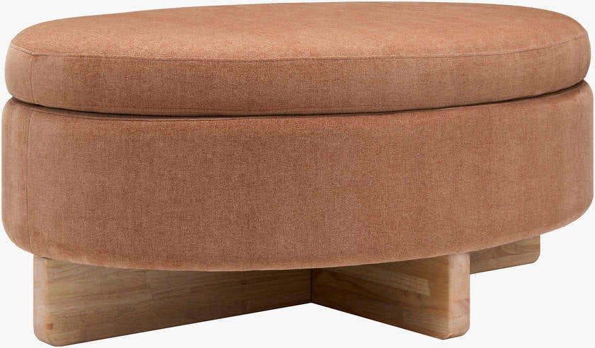 Sherece Peach Ottoman