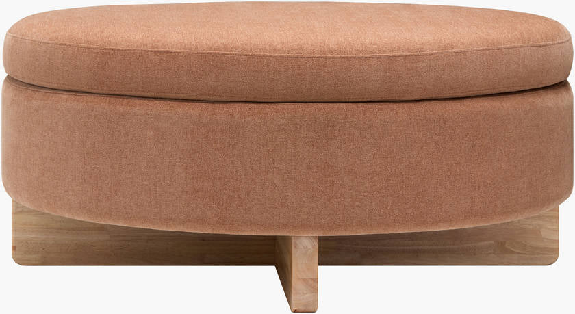 Sherece Peach Ottoman