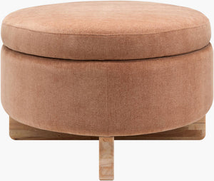 Sherece Peach Ottoman