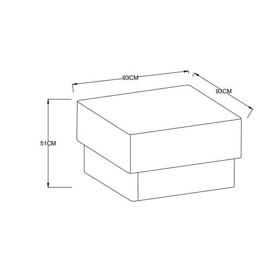 Shelonda White Ottoman