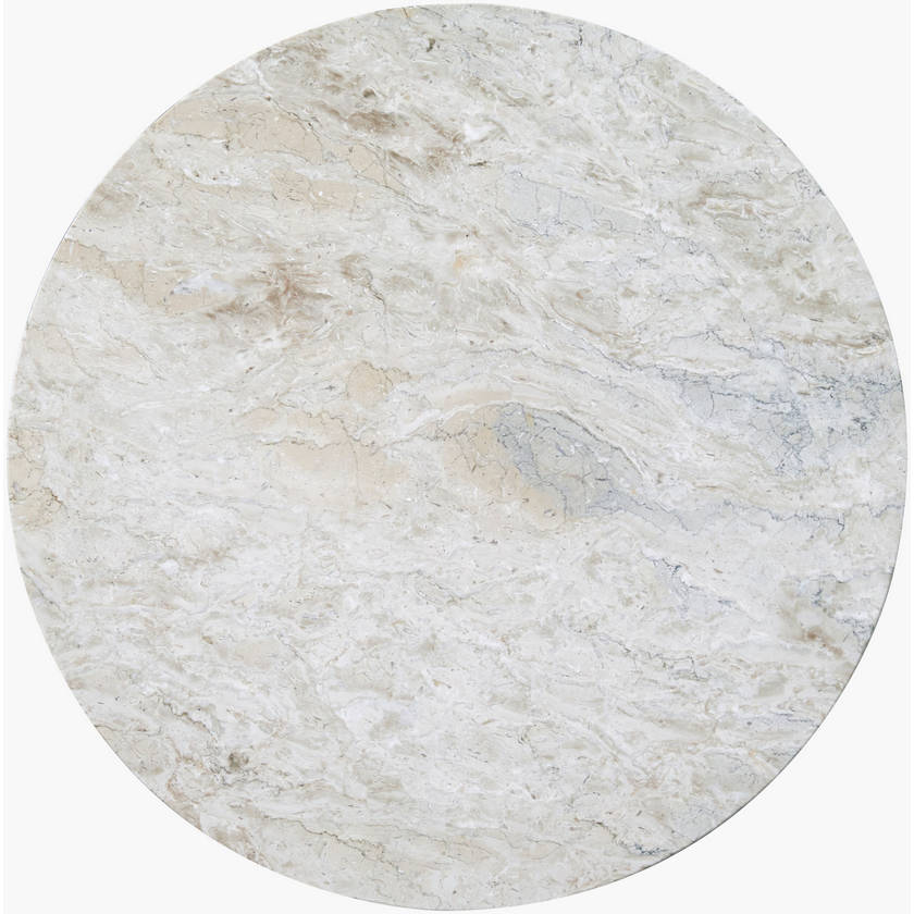 Krystil White End Table