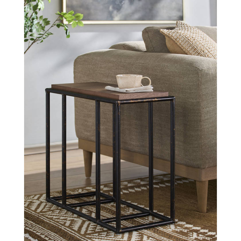 Audry Brown/Black End Table