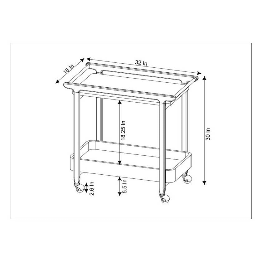 Thu Brown Bar Cart