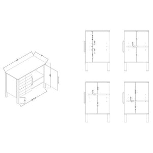 Refugio Brown Cabinet
