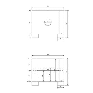 Renaldo Silver Cabinet