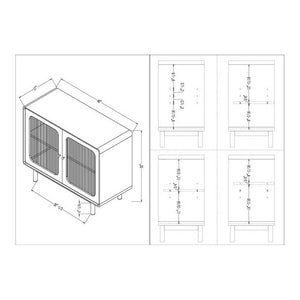 Vienne Light Gray Cabinet