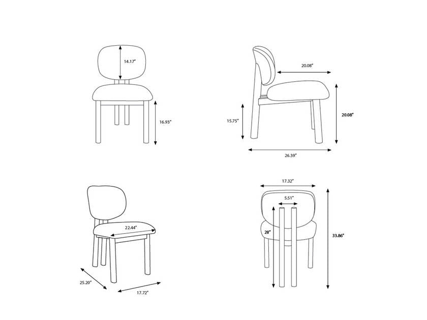 Sheanna Beige Dining Chair