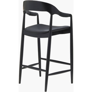 Kaeleigh Black Bar Stool