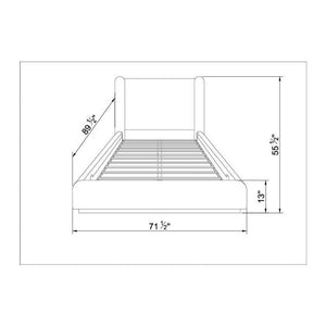 Polk Brown Upholstered Bed