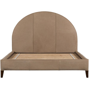 Sascha Dark Brown Upholstered Bed