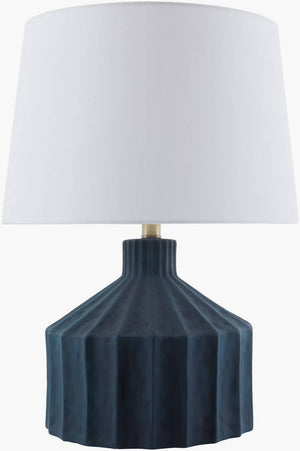 Malky Traditional Dark Blue Table Lamp