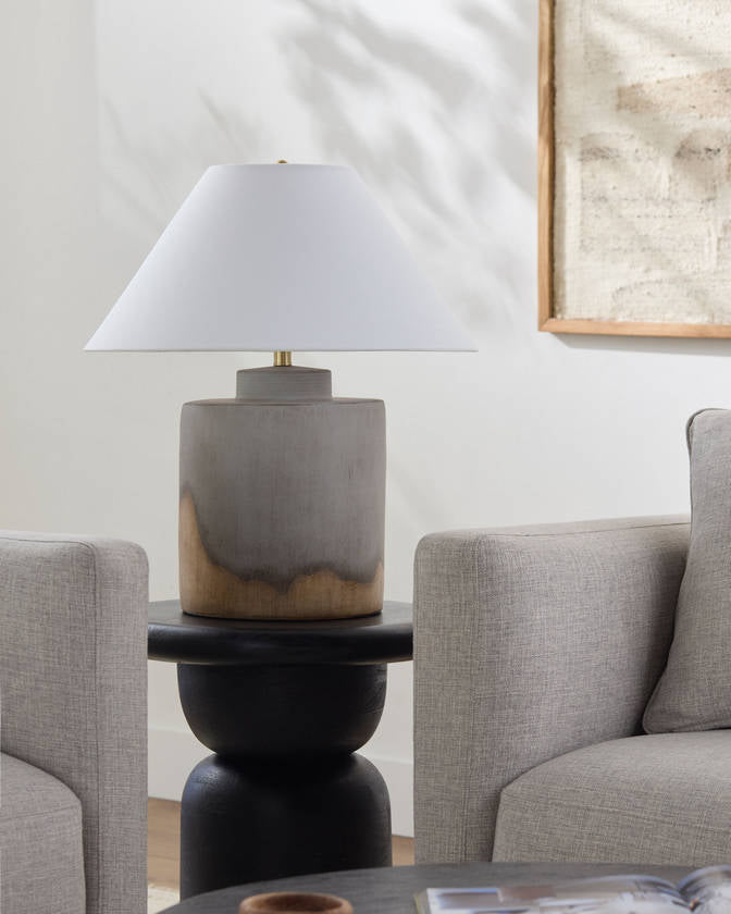 Omayra Traditional Gray Table Lamp