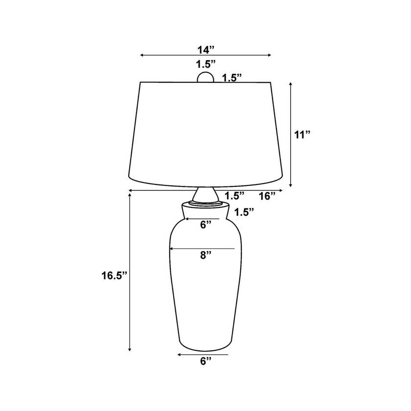 Avis Rustic Gray Table Lamp