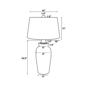 Avis Rustic Gray Table Lamp