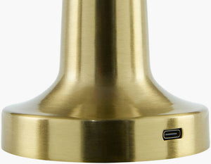 Tasheika Traditional Metallic - Brass Table Lamp