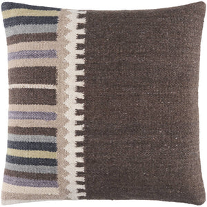 Vena Dark Brown Pillow Cover