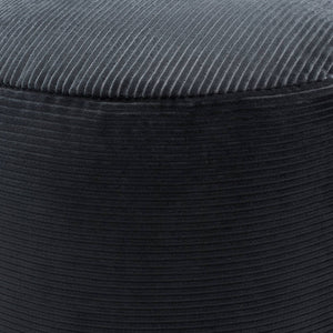 Benjiman Black Pouf