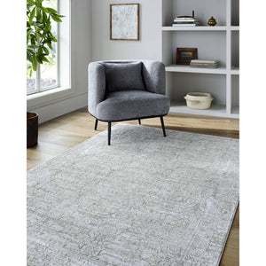 Beth Traditional Dusty Sage Area Rug - Vivir x Livabliss