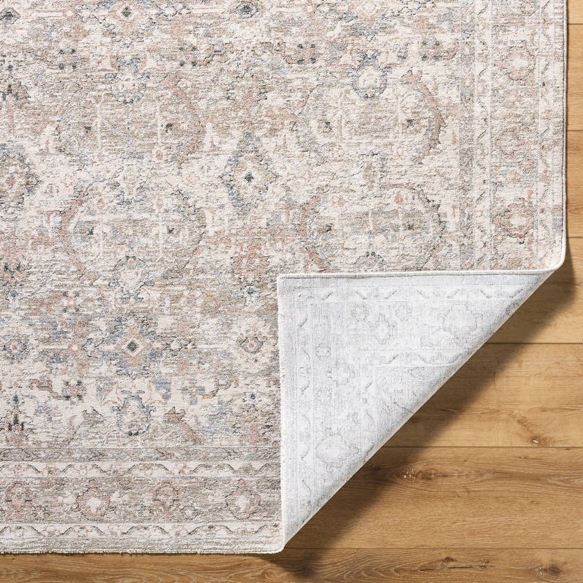 Trenna Traditional Light Silver Area Rug
