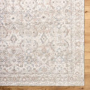 Trenna Traditional Light Silver Area Rug