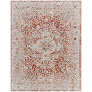 Cha Traditional Beige/Rust Area Rug