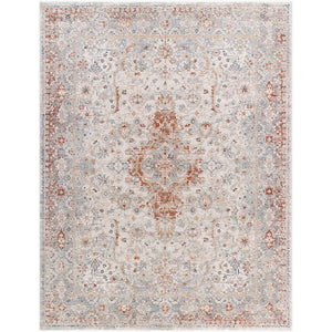 Cha Traditional Cream Area Rug